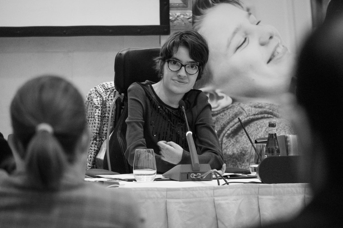 Aktivistin Laura Mench. Foto: Clara Montag