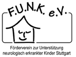 Logo F.U.N.K. e.V. Stuttgart Förderverein zur Unterstützung neurologisch erkrankter Kinder