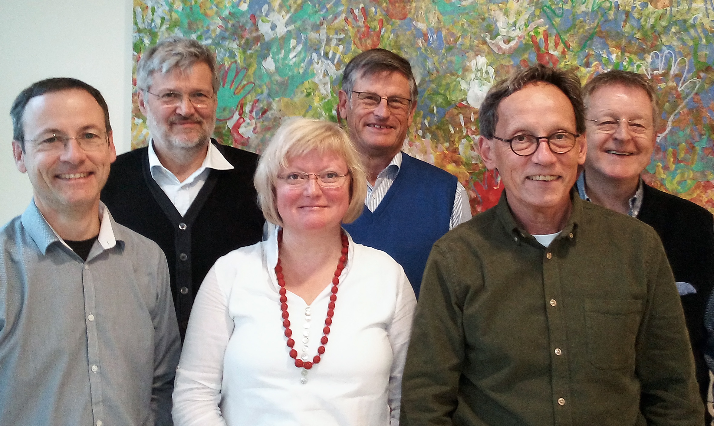 Bernhard Sandner, oben links in der Gruppe